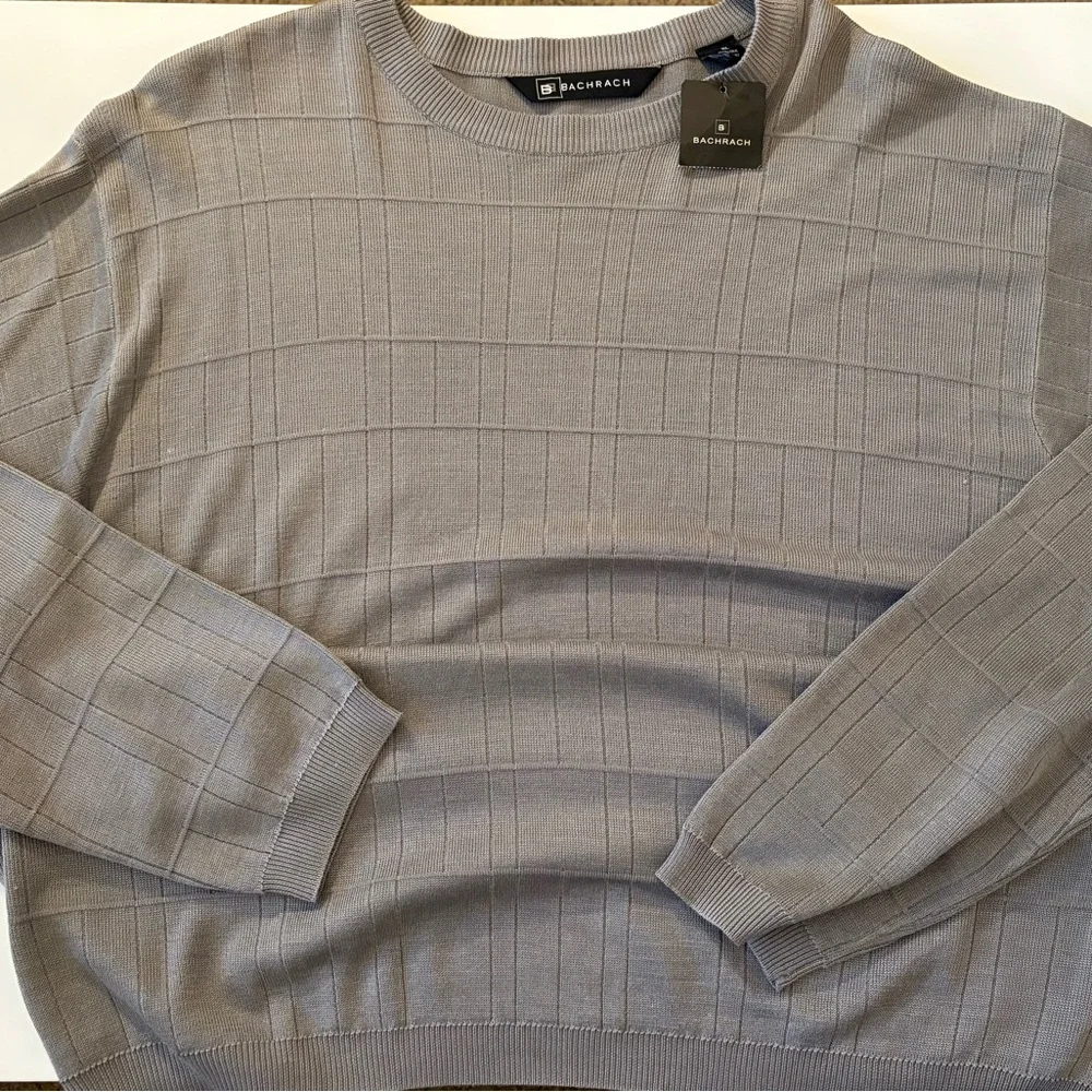Bachrach Silk Sweater XL Classic Minimalist NWT